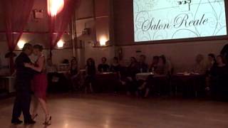 Jorge Torres and Maria Blanco at Salon Reale, NYC 2013 - weekly milonga - Argentine Tango