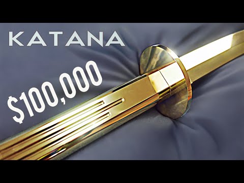 I Made ''GOLD KATANA'' Weight 3.2 kg.