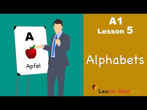 Learn German | Alphabets (ABC) | Buchstaben | German for beginners | A1 - Lesson 5