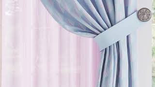 Комплект штор «Миленквис (розово-голубой)» — видео о товаре