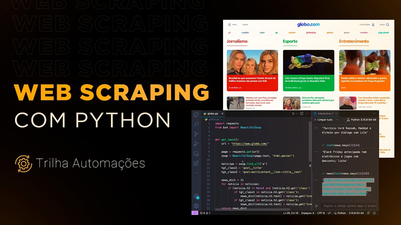 Como extrair notícias da internet com Python? | Web Scraping com Python