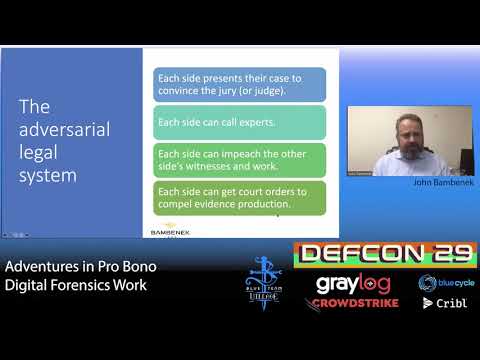 DEF CON 29 Blue Team Village - John Bambenek - Adventures in Pro Bono Digital Forensics Work