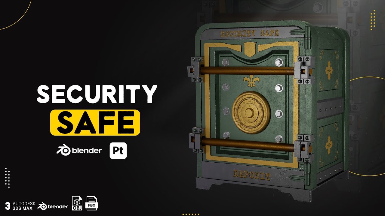 9 오래된 보안 안전 튜토리얼 3D 모델