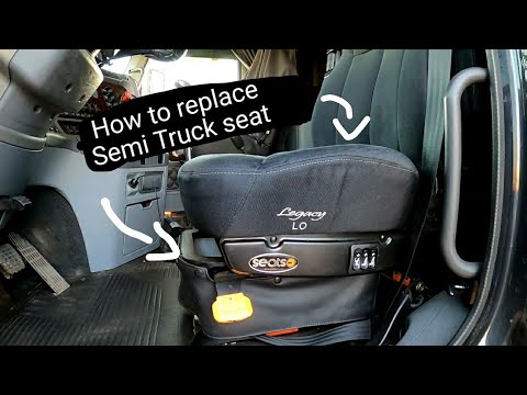 How to replace a semi truck air ride seat. Legacy LO to Legacy Silver Premium series