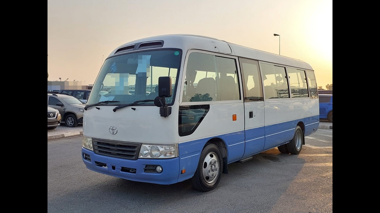 تويوتا كوستر  (RAMADAN OFFER) TOYOTA COASTER BUS RHD 2008 MODEL 4.0 L DIESEL AUTOMATIC(PM53925) video