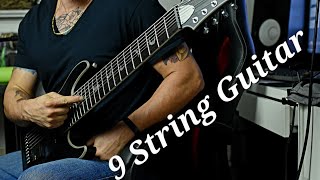 Video thumbnail for 9 String Schecter Damien Platinum guitar review | This thing is massive.... by Hoodrow Productions