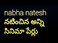 Nabha Natesh All Movies List