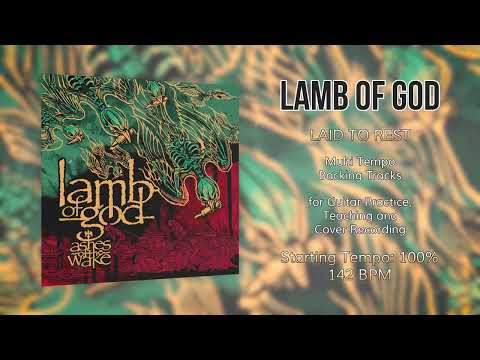 LAMB OF GOD - Laid to Rest - 100% Tempo (142 BPM) Backing Track