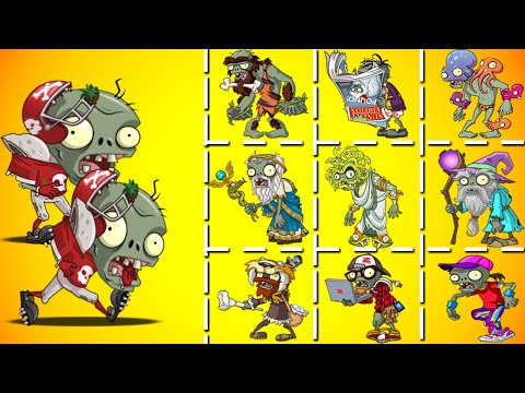 All-Star Zombie VS All Zombies - Who Will Win? - PvZ 2 Zombie VS Zombie