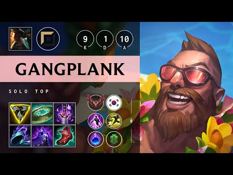 Gangplank Top vs Teemo - KR Grandmaster Patch 25.17