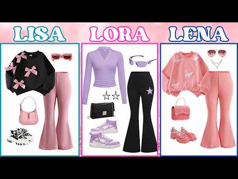 LISA Lora OR LENA 🌈❣️ (Fashion - Make A Choice) #lisa #lena #lisaandlena #lisaorlena #challenge