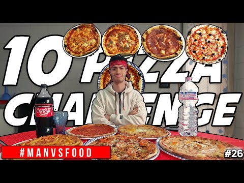 10 PIZZA CHALLENGE - Mangio 10 Pizze in 12 Ore - Amazing Cheat Day ITA | MAN VS FOOD
