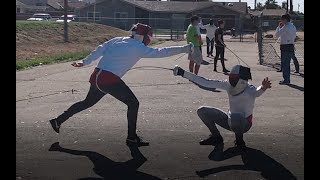 Two Rusty Epeeists Fence Once Again