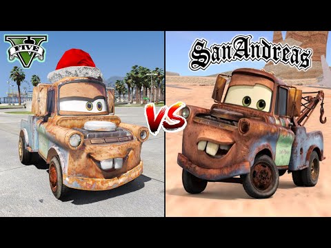 GTA 5 Tow Mater VS GTA San Andreas Tow Mater - WHO IS BEST?