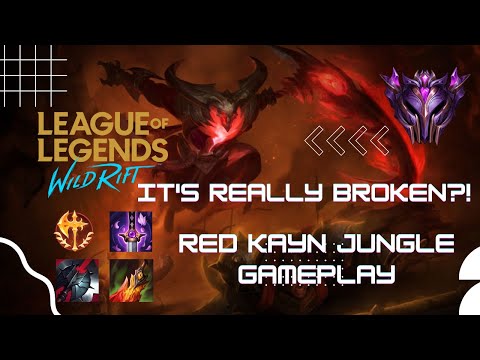 RED KAYN JUNGLE - ITS REALLY BROKEN IN SEASON 8?! - BEST BUILD | GALAXY S20 FE 5G (No commentary)