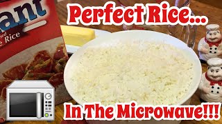 How To Make Rice In The Microwave ~ Perfect Microwave Rice