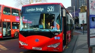 Single deck BYD Battery Electric Buses in London