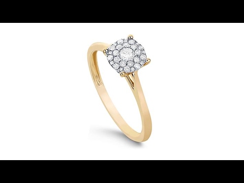 Diamond Couture 14K Gold 0.2ctw Diamond  Round Ring