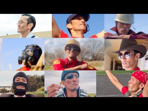 Teamfortress2  Kazotskykick of all class irl