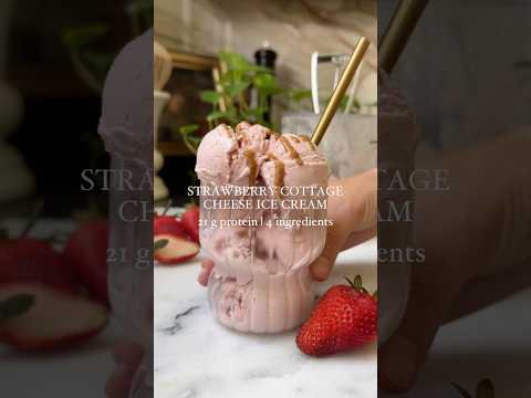 Strawberry Cottage Cheese Ice Cream