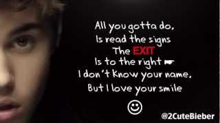 [HD] Justin Bieber - Out Of Town Girl (Lyric Video)