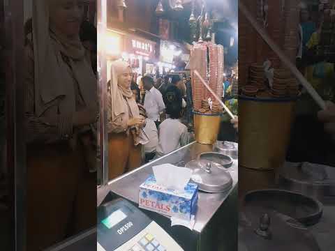 spooky Turkish ice cream 🍦 🍦 🍦 🍦 Afganistani girl ..soo cute 🖤☺️☺️