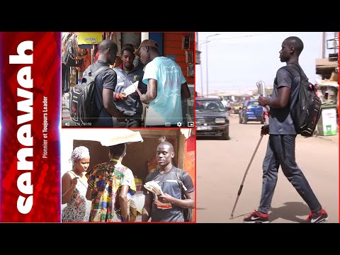 Kaay Job : Non voyant et marchand ambulant, il sillonne seul les artères de la banlieue pour vendre