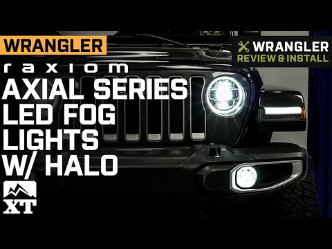 Jeep Wrangler Raxiom Axial Series LED Fog Lights with Halo Review & Install