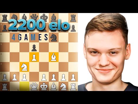 Jobava London: 4 rapid games vs 2200 elo