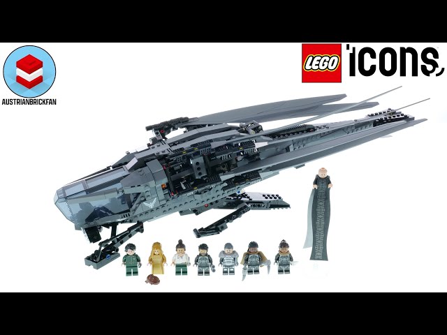 Vídeo relacionado con LEGO 10327 Icons Dune: Atreides Royal Ornithopter, Maqueta para Adultos, Artículo de Coleccionista, Regalo para Cinéfilos a Partir de 18 Años, 8 Minifiguras: Paul Atreides, Chani, Barón Harkonnen