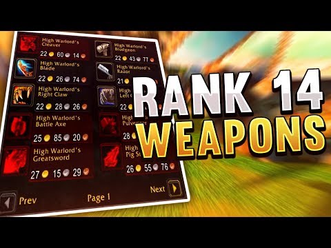 Destroying Players With My Rank 14 Weapons! WoW Classic