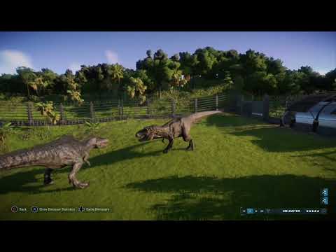 Jurassic World Evolution 2 - T.Rex vs Giganotosaurus (Dominion Variant)