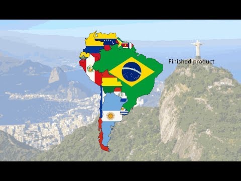 South America - Mickey Mapping's Flag Map Speed Art