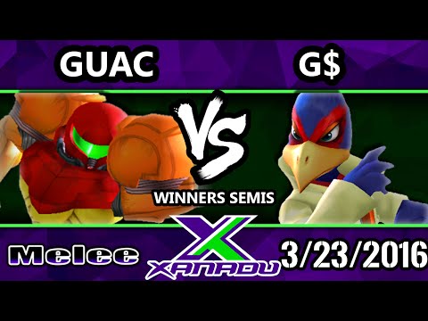 S@X 142 - G$ (Falco) Vs. Guac (Samus) SSBM Winners Semis - Smash Melee