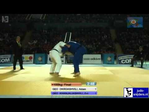 Adam Okroashvili (GEO) - Zviadi Khanjaliashvili (GEO) [+100kg] final