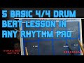 5 Basic Drum Beat Lessons In Any Rhythm Pad 4 4 Drum Cover DynamicmusicAnbu