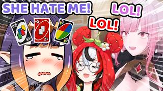 Poor Ina can’t stop getting Bullied by Calli and Bae in UNO  (Hololive)