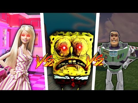 MINECRAFT | BARBIE.EXE vs SPONGEBOB.EXE vs BUZZ LIGHTYEAR.EXE
