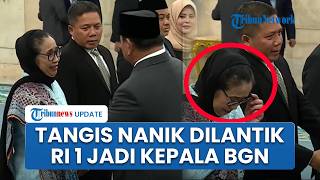 Momen Nanik Deyang Menangis seusai Resmi Dilantik Jadi Kepala BGN Gantikan Dadan, Disalami Prabowo