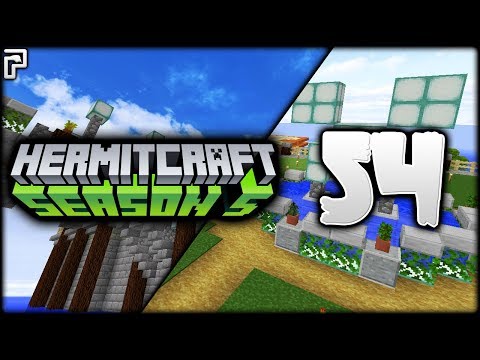 Minecraft Hermitcraft | Creeper Centrepiece & Bridge! | Let's Play Minecraft Survival [Episode 54]