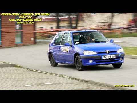 PACHOLARZ MAREK /SKAWIŃSKA - FOŁTA B.- PEUGEOT 106 - Super Sprint "BARBÓRKA BIECKA" Biecz 12-12-2021