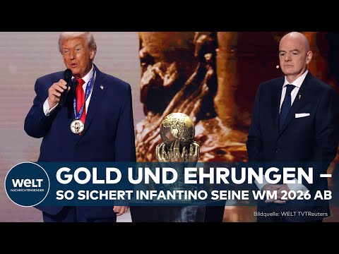 FIFA-FRIEDENSPREIS: Infantino - "Das ist ihr Preis" und Trump hängt sich Auszeichnung selbst um