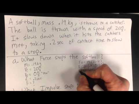 Impulse momentum theorem example problem