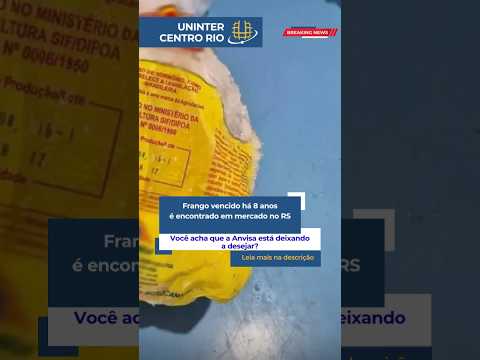 Frango vencido há 8 anos é apreendido em depósito de mercado durante fiscalização