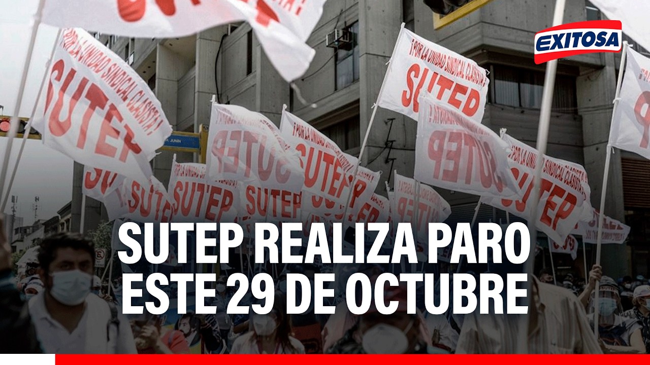 🔴🔵 Sutep realiza paro este 29 de octubre: Maestros se movilizan por el centro histórico
