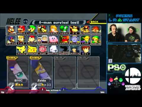 Melee - PLRAS 20 - Bracket - Saiko (Sheik) vs Edge (Jigglypuff)