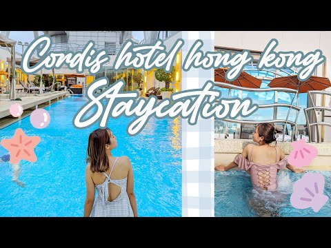 VLOG🌼Birthday staycation💙|🌃香港康得思酒店 Cordis Hotel三日兩夜🎉第一年人妻身份慶祝老公生日✨🌞超級讚 露天恆溫泳池😝真心由夜晚游水游到朝早😻😻😻
