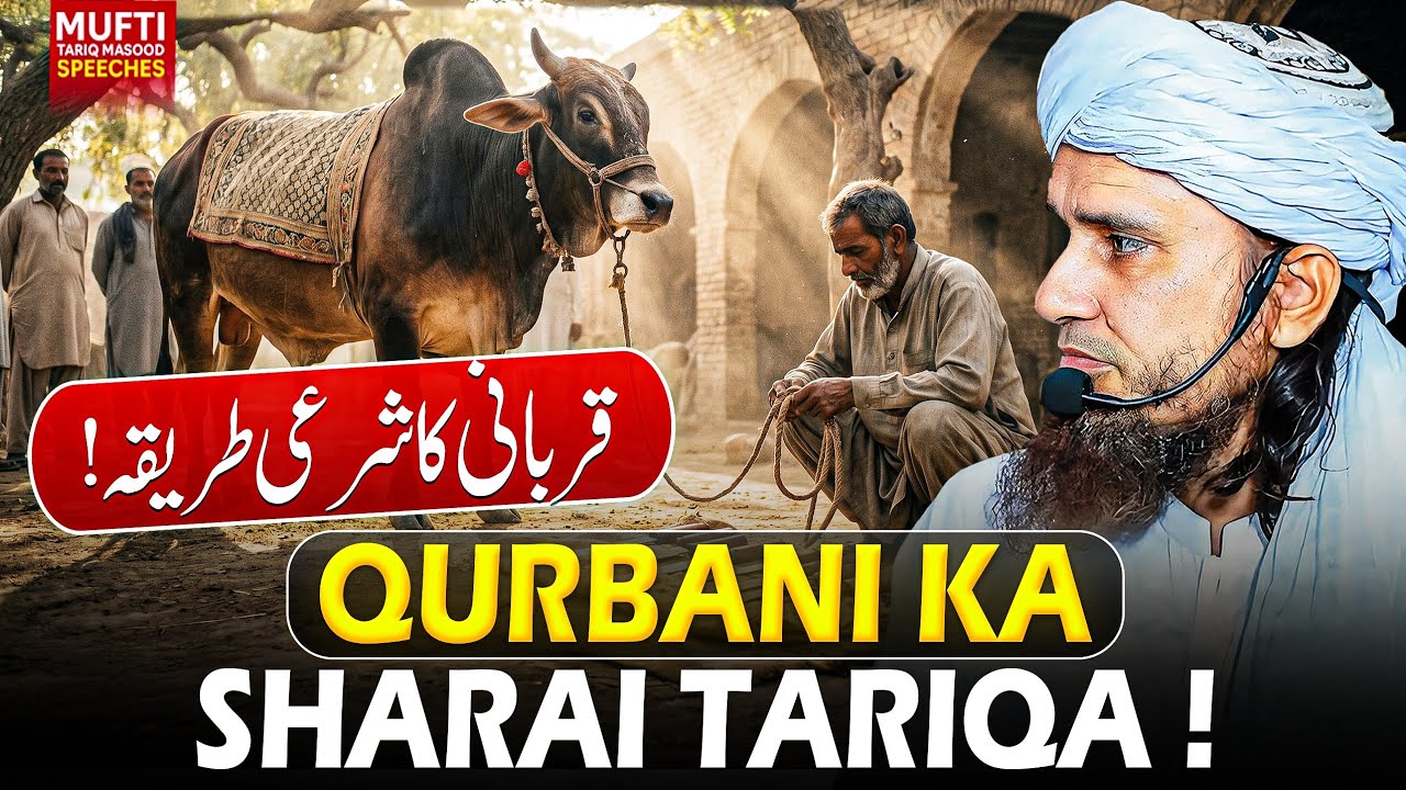 Qurbani Ka Sharai Tariqa ! | Mufti Tariq Masood Speeches 🕋