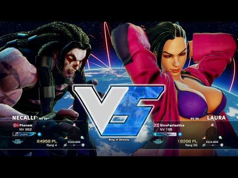 Phenom ( Necalli ) VS GinoFantastico ( Laura ) HD 1080p 60fps - Street Fighter 5
