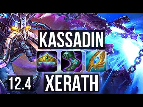 KASSADIN vs XERATH (MID) | 7/1/7, 1.6M mastery, 500+ games, Dominating | KR Master | 12.4